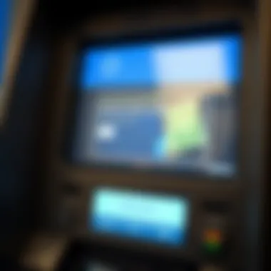 ATM Screen with Cash Withdrawal Option ATM Screen with Cash Withdrawal Option