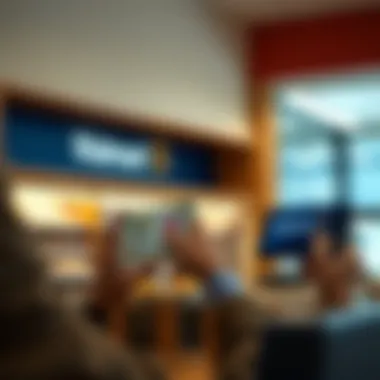 Illustration of the application process for the Walmart Credit Card